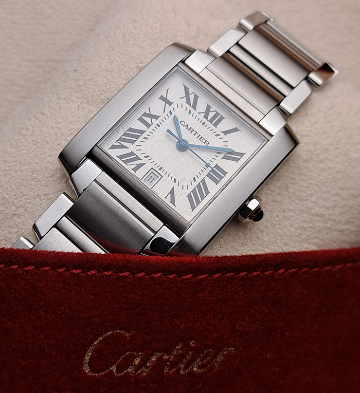 Large Cartier Tank Automatic Wristwatch Ref. W51002Q3